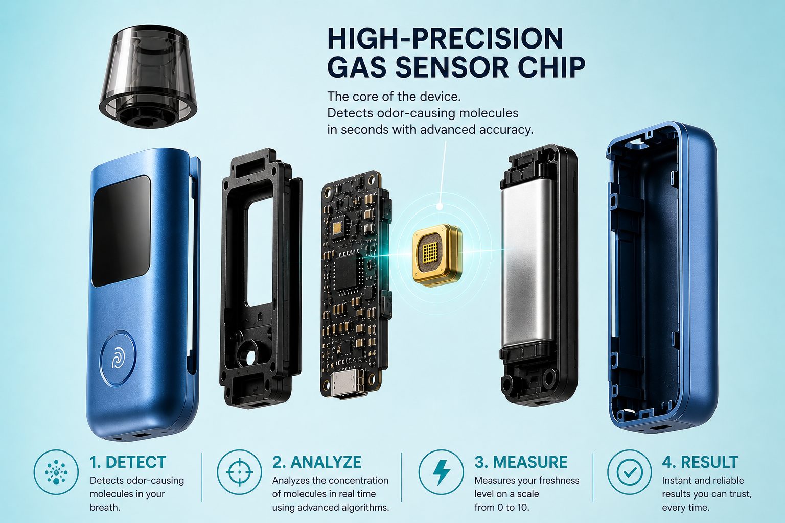 High-sensitivity gas sensor